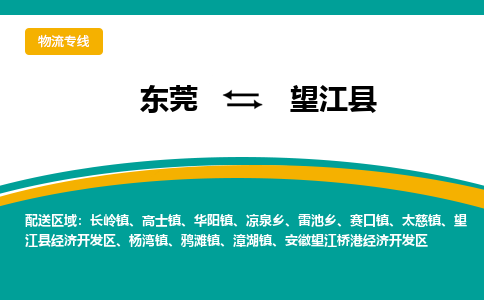 东莞到望江县返空车搬家 [大件运输] 优质服务商