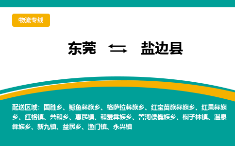 东莞到盐边县返空车搬家 [大件运输] 优质服务商