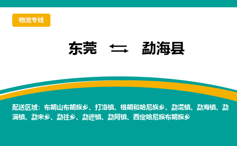 东莞到勐海县返空车搬家 [大件运输] 优质服务商