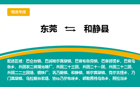 东莞到和静县返空车搬家 [大件运输] 优质服务商