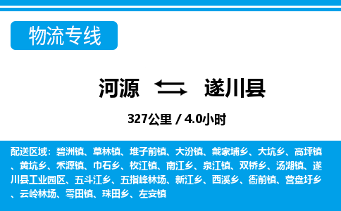 河源到遂川县物流专线-河源至遂川县货运专线