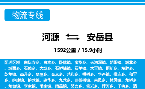 河源到安岳县物流专线-河源至安岳县货运专线